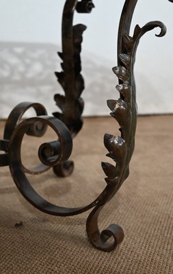 Wrought Iron Coffee Table, 1930s-RVK-1407423