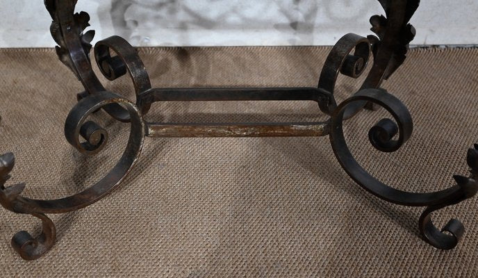 Wrought Iron Coffee Table, 1930s-RVK-1407423