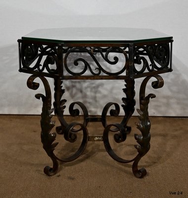 Wrought Iron Coffee Table, 1930s-RVK-1407423