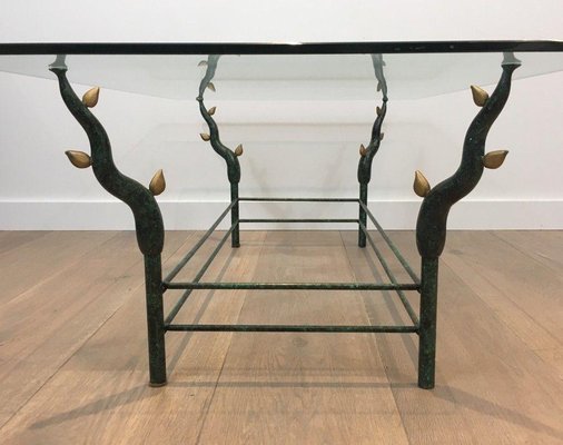 Wrought Iron Coffee Table in the style of Willy Daro-BA-1365817