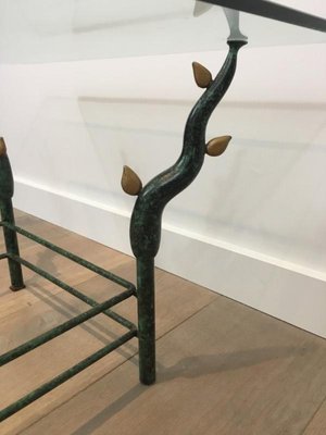 Wrought Iron Coffee Table in the style of Willy Daro-BA-1365817