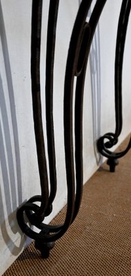 Wrought Iron Console Table, 1930s-RVK-1407445