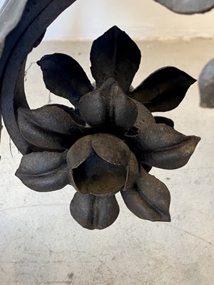 Wrought Iron Floor Candleholder, 1900s-NPC-1818696