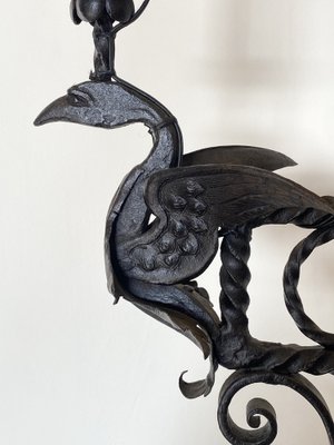 Wrought Iron Floor Candleholder, 1900s-NPC-1818696