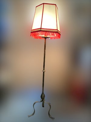 Wrought Iron Floor Lamp, 1960s-SNX-1736288