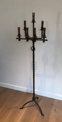 Wrought Iron Floor Lamp-BA-1365434