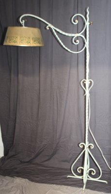 Wrought Iron Floor Lamp attributed to Gilbert Poillerat, France, 1950s-NAD-1806381