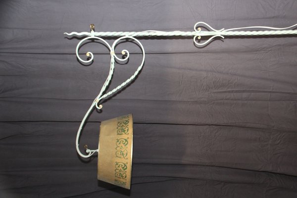 Wrought Iron Floor Lamp attributed to Gilbert Poillerat, France, 1950s-NAD-1806381