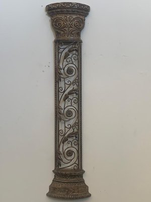 Wrought Iron Half Columns, 1970s, Set of 2-IJR-1393700