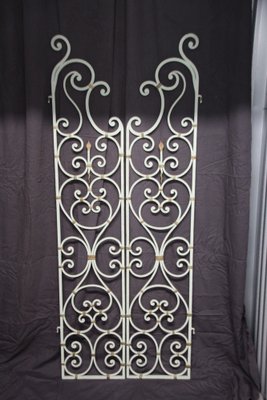 Wrought Iron Interior Doors by Gilbert Poillerat, 1950s, Set of 2-NAD-1801376