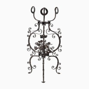 Wrought Iron Lamps with Floral Decorations by Alessandro Mazzucotelli, 1890s-OHK-1786544