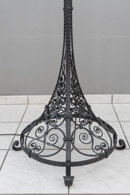 Wrought Iron Painted Floor Lamp, 1930s-SPD-837983