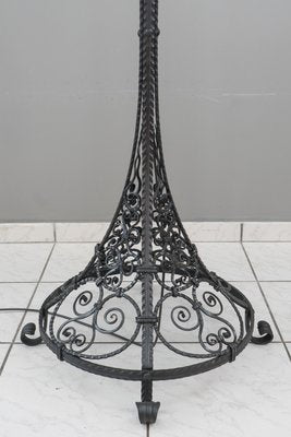 Wrought Iron Painted Floor Lamp, 1930s-SPD-837983