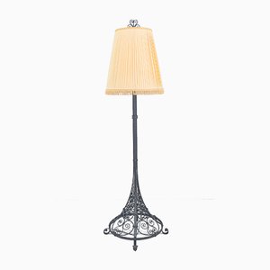 Wrought Iron Painted Floor Lamp, 1930s-SPD-837983