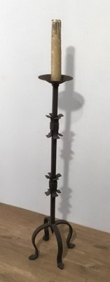 Wrought Iron Parquet Lamp., 1950s-BA-1365752