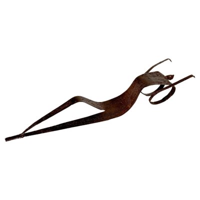 Wrought Iron Sculpture of Lying Woman, 1970-UR-1820297