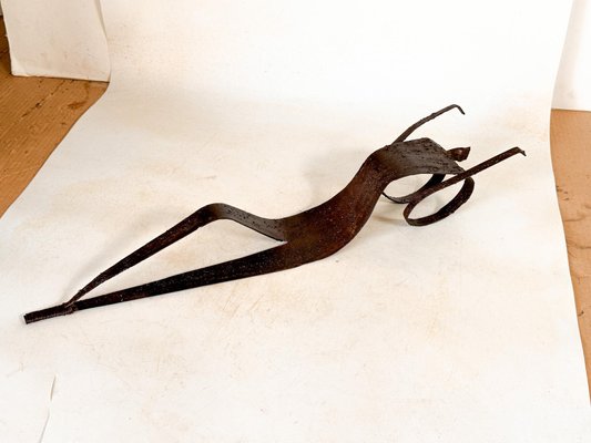 Wrought Iron Sculpture of Lying Woman, 1970-UR-1820297