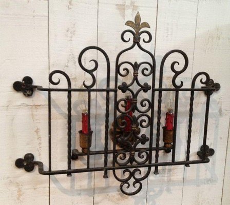 Wrought Iron Wall Lamp-BA-1365716