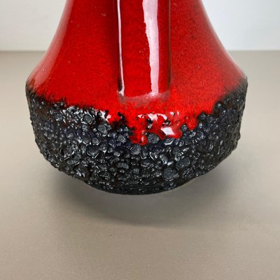 XL Black-Red Pottery Vase from Jopeko Ceramics, Germany, 1970s-QZ-1175988