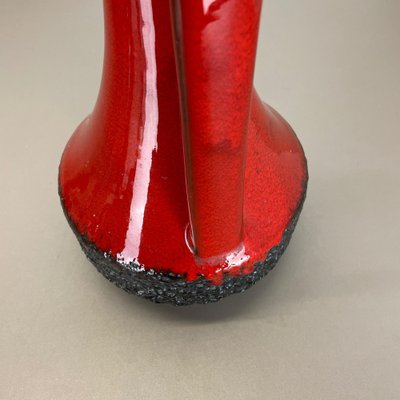 XL Black-Red Pottery Vase from Jopeko Ceramics, Germany, 1970s-QZ-1175988