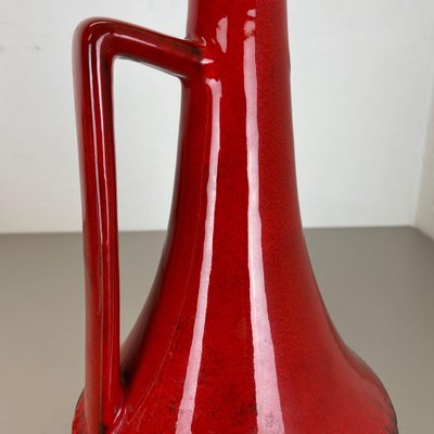 XL Black-Red Pottery Vase from Jopeko Ceramics, Germany, 1970s-QZ-1175988