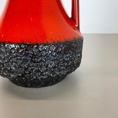 XL Black-Red Pottery Vase from Jopeko Ceramics, Germany, 1970s-QZ-1175988