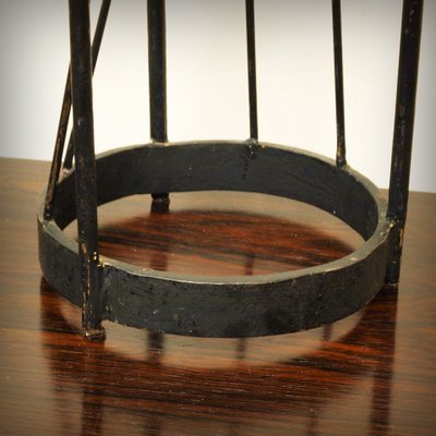 XL Brutalist Steel Candleholder, 1960s-ZJN-879102