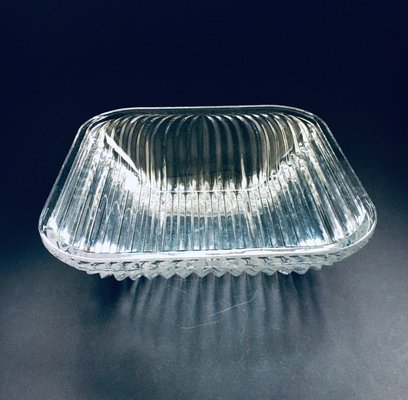 XL Mid-Century Czech Modern Crystal Art Glass Bowl, 1960s-RQV-905998