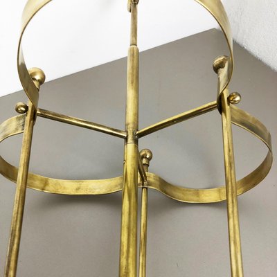 XXL Bauhaus Brass Umbrella Stand, 1950s-QZ-1120668