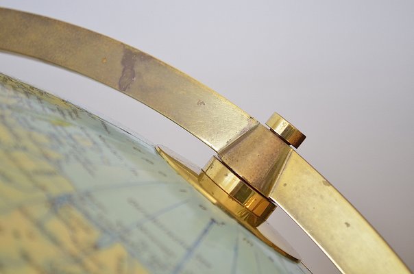 XXL Globe in Brass Frame from JRO Verlag, 1960s-OV-1187567