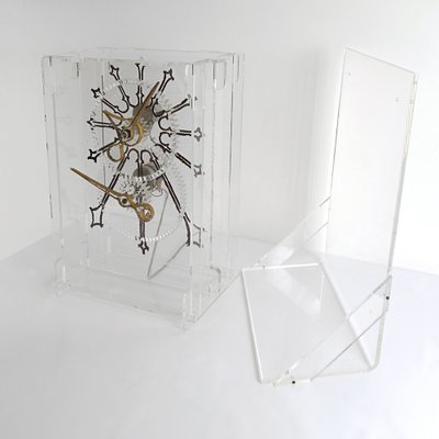 XXL Mid-Century Modern Acrylic Glass Table Clock by Boris Tabacoff-RY-1171976