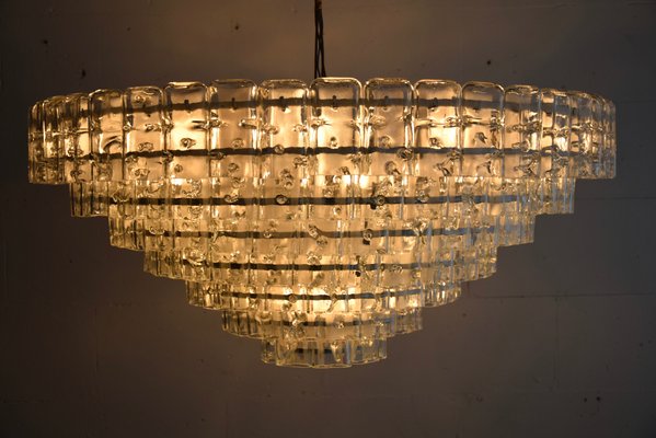 XXL Mid-Century Modern Murano Hand Blown Glass Flush Mount Lamp by Doria for Doria Leuchten-IEI-1155985