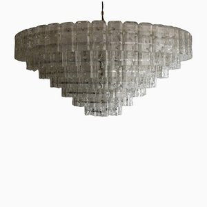 XXL Mid-Century Modern Murano Hand Blown Glass Flush Mount Lamp by Doria for Doria Leuchten-IEI-1155985