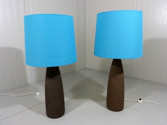 XXL Pottery Table Lamps, 1960s, Set of 2-TU-1081521