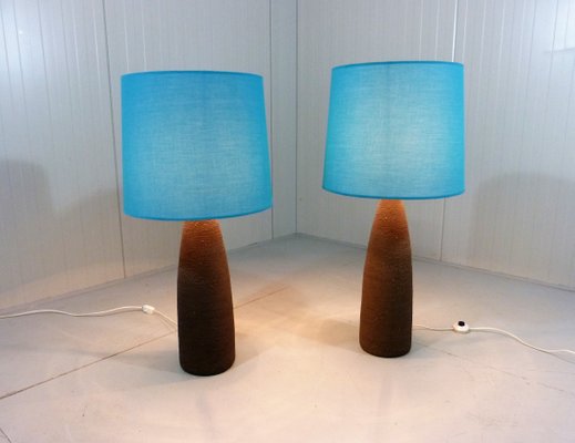 XXL Pottery Table Lamps, 1960s, Set of 2-TU-1081521