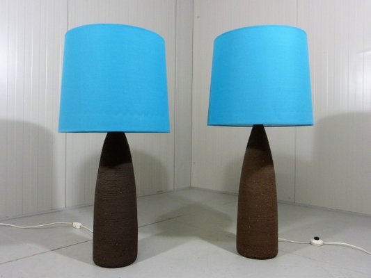 XXL Pottery Table Lamps, 1960s, Set of 2-TU-1081521