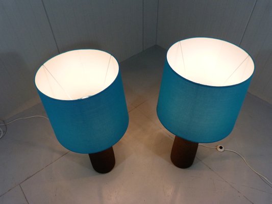 XXL Pottery Table Lamps, 1960s, Set of 2-TU-1081521