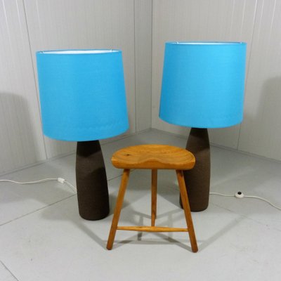 XXL Pottery Table Lamps, 1960s, Set of 2-TU-1081521