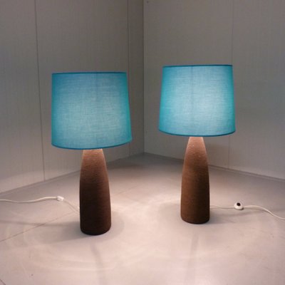 XXL Pottery Table Lamps, 1960s, Set of 2-TU-1081521