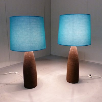 XXL Pottery Table Lamps, 1960s, Set of 2-TU-1081521