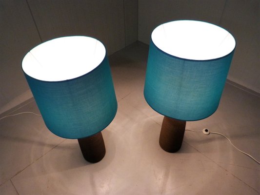 XXL Pottery Table Lamps, 1960s, Set of 2-TU-1081521