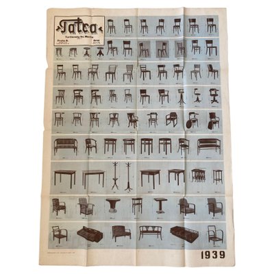 XXL Vintage Czechoslovakian Art Deco Tatra Furniture Poster, 1920s-TZ-1179548