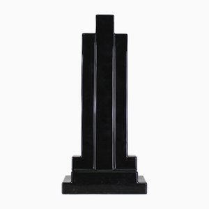 Y15 Vase in Black Enameled Ceramic by Ettore Sottsass for Poltronova, 1970s-IVC-2020345