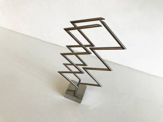 Yaacov Agam, 3 X 3 Interplay Kinetic Sculpture, 1970, Silver Plated Metal-RPY-1795945