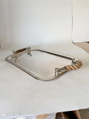 Yachting Serving Tray with Rope Handles, 1970-UR-1801511