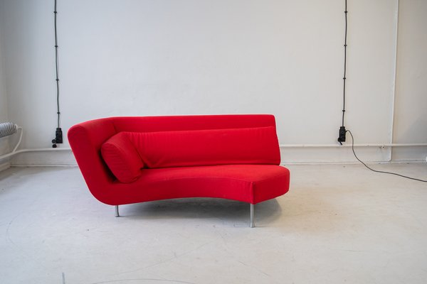 Yang Modular Sofa in Red Kvadrat Divina Fabric from Ligne Roset, 2006, Set of 4-IXA-1787074