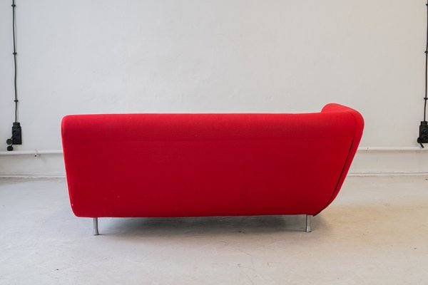 Yang Modular Sofa in Red Kvadrat Divina Fabric from Ligne Roset, 2006, Set of 4-IXA-1787074