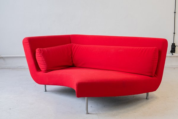 Yang Modular Sofa in Red Kvadrat Divina Fabric from Ligne Roset, 2006, Set of 4-IXA-1787074