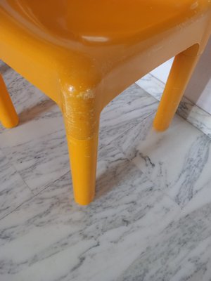 Yellow 4865 Chairs by Carlo Bartoli for Kartell, 1970s, Set of 2-EBW-2031347