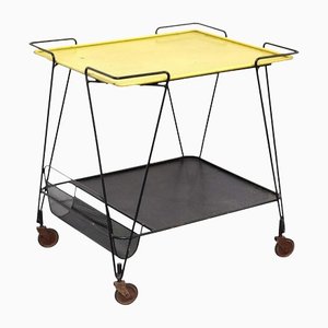 Yellow and Black Trolley attributed to Mathieu Matégot, 1950s-WM-1392919